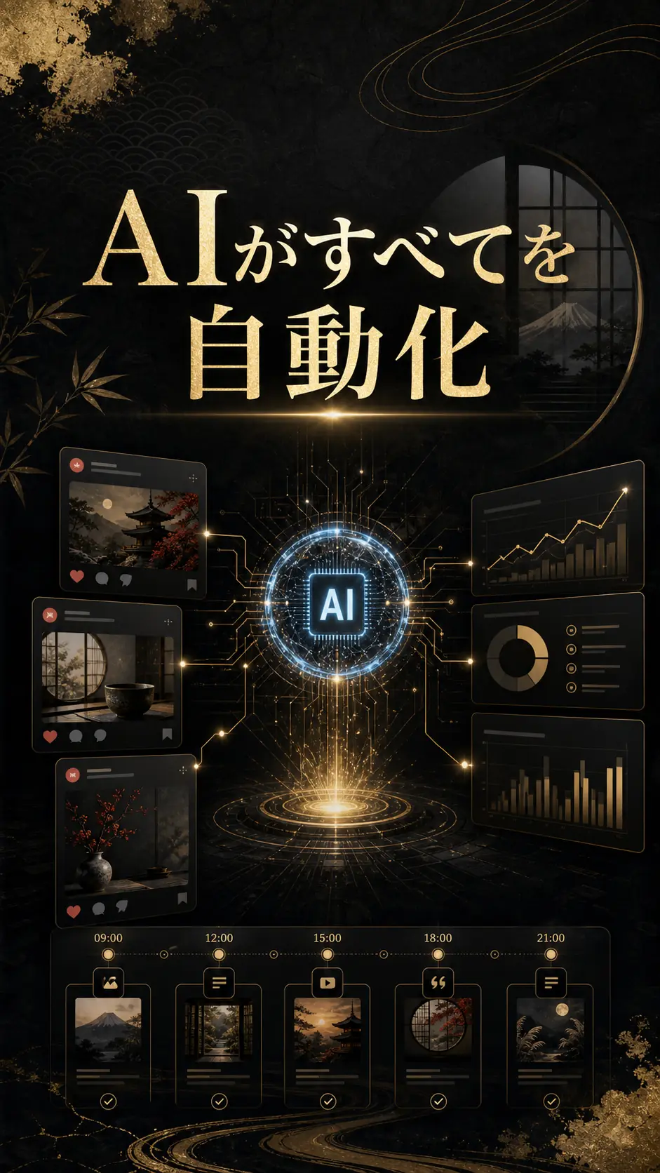 AIがすべてを自動化。SNS運用がそのまま事業になる。